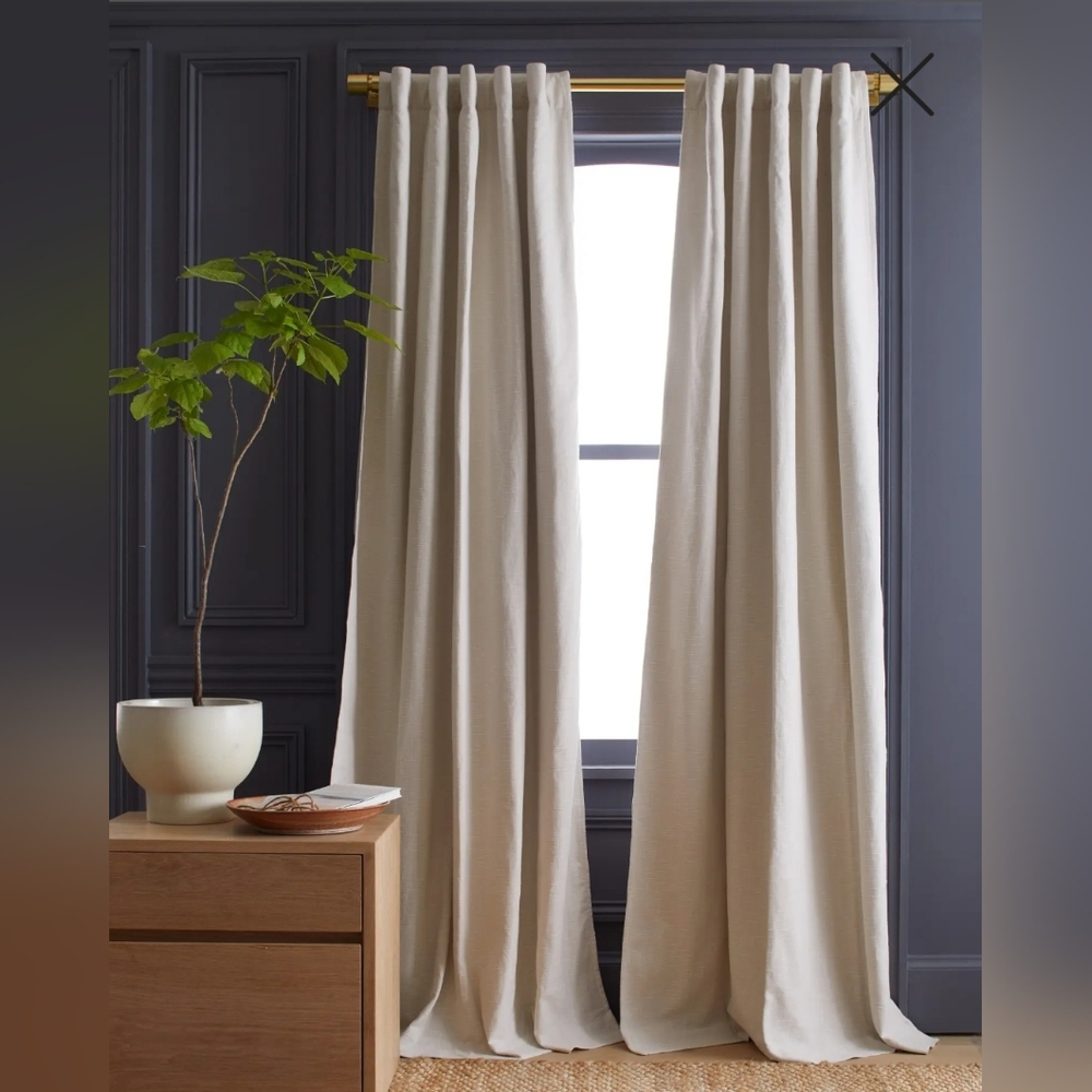 Quince Cream Curtains NWOT